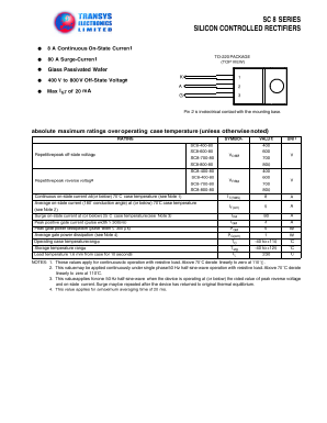 SC8-700-80 Datasheet PDF Transys Electronics Limited