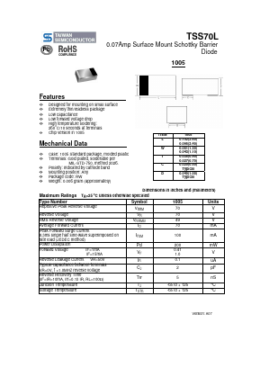 TSS70L Datasheet PDF TSC Corporation