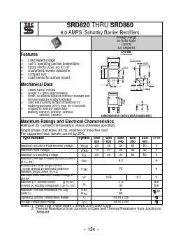 SRD820 Datasheet PDF TSC Corporation