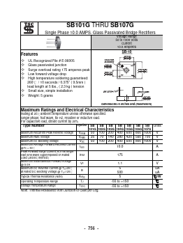 SB102G Datasheet PDF TSC Corporation