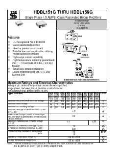 HDBL158G Datasheet PDF TSC Corporation