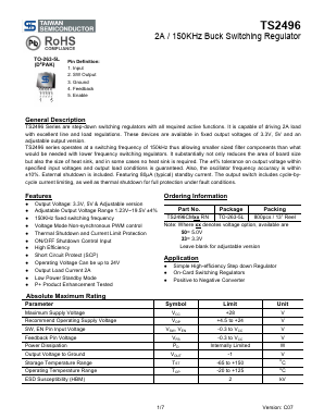 TS2496CMXXRN Datasheet PDF TSC Corporation