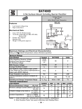 BAT400D Datasheet PDF TSC Corporation