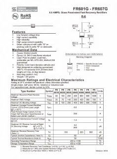 FR603G Datasheet PDF TSC Corporation