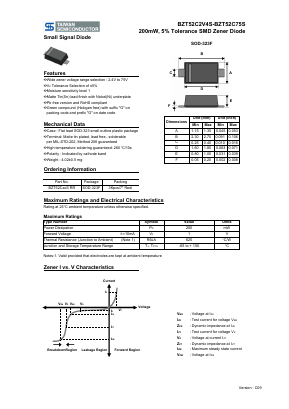 BZT52C10S Datasheet PDF TSC Corporation