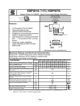 KBP301G Datasheet PDF TSC Corporation