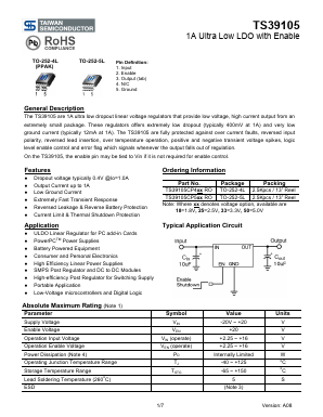 TS39105CP4 Datasheet PDF TSC Corporation