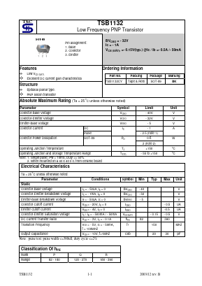 TSB1132 Datasheet PDF TSC Corporation