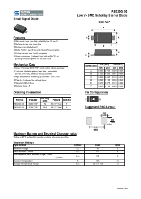 RB520G-30 Datasheet PDF TSC Corporation