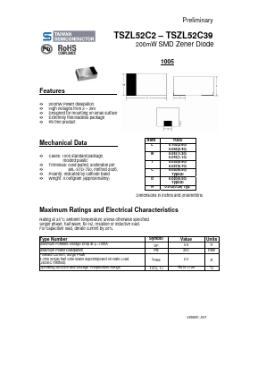 TSZL52C30 Datasheet PDF TSC Corporation