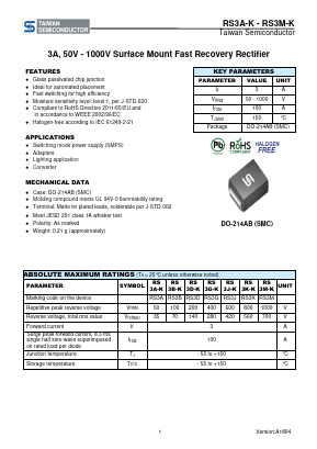 RS3K-K Datasheet PDF TSC Corporation