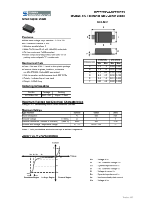 BZT52C10 Datasheet PDF TSC Corporation