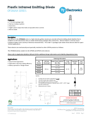 OP266AA Datasheet PDF TT Electronics.