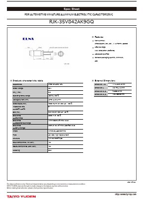 RJK-35V842AK9GQ Datasheet PDF TAIYO YUDEN