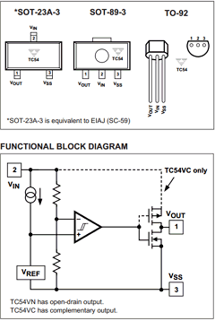 TC54 Datasheet PDF TelCom Semiconductor Inc => Microchip