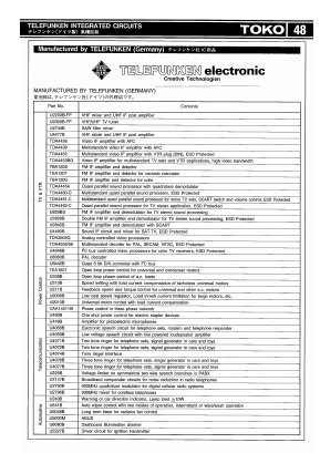 U2840B Datasheet PDF Telefunken Licences GmbH