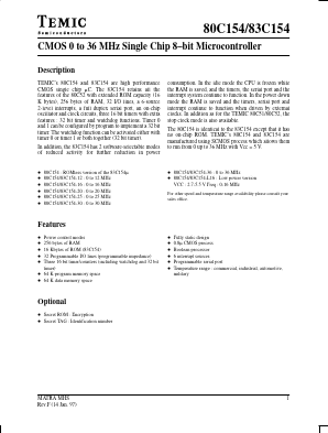 AF280C154-30 Datasheet PDF Temic Semiconductors