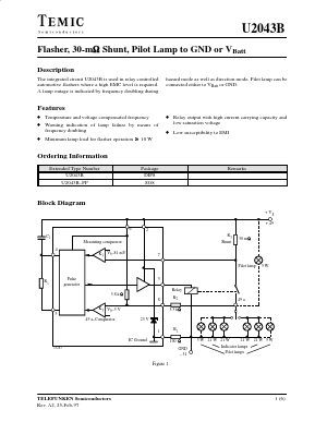 U2043B-FP Datasheet PDF Temic Semiconductors