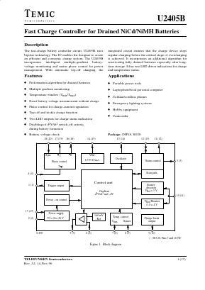 U2405B Datasheet PDF Temic Semiconductors