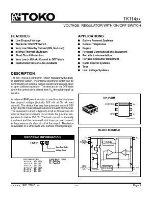 TK11480TL Datasheet PDF Toko America Inc 