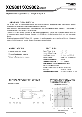 XC9801 Datasheet PDF TOREX SEMICONDUCTOR