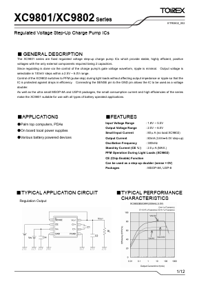 XC9801B253DL Datasheet PDF TOREX SEMICONDUCTOR