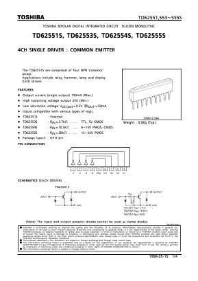 TD62551S Datasheet PDF Toshiba