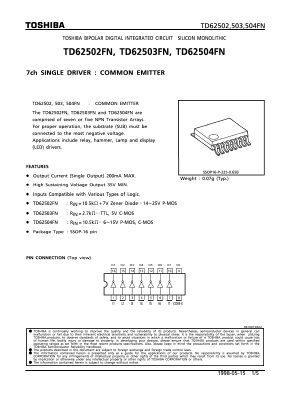 TD62504FN Datasheet PDF Toshiba