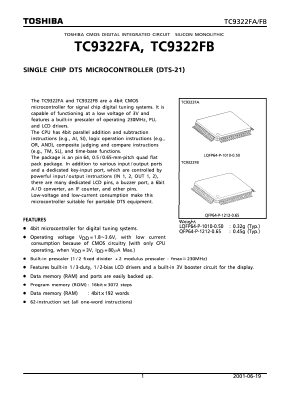 TC9322FB Datasheet PDF Toshiba