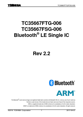 TC35667FTG-006 Datasheet PDF Toshiba