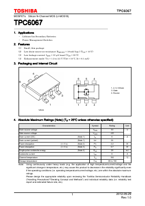 TPC6067 Datasheet PDF Toshiba