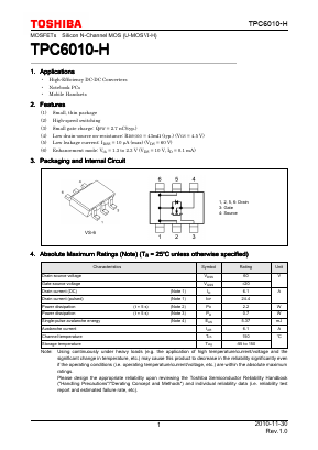 TPC6010-H Datasheet PDF Toshiba