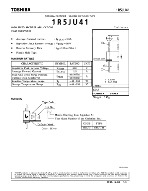 1R5JU41 Datasheet PDF Toshiba