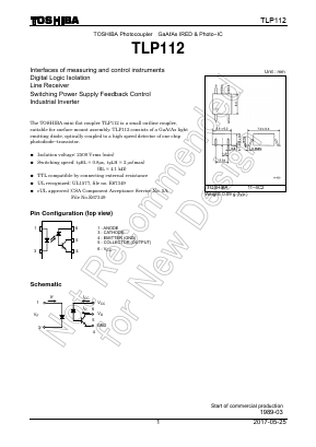 TLP112 Datasheet PDF Toshiba