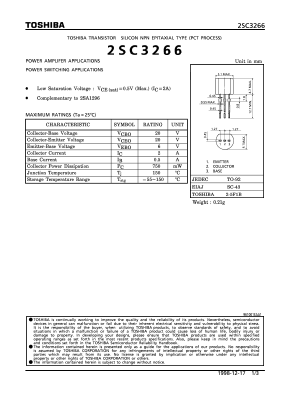 2SC3266 Datasheet PDF Toshiba