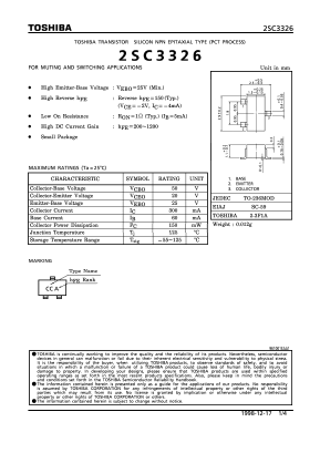 2SC3326 Datasheet PDF Toshiba