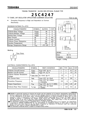 C4247 Datasheet PDF Toshiba