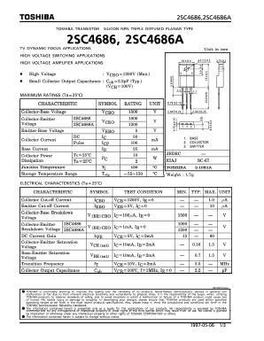 2SC4686 Datasheet PDF Toshiba