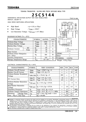 C5144 Datasheet PDF Toshiba