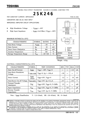 2SK246 Datasheet PDF Toshiba