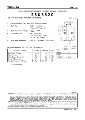 2SK3320 Datasheet PDF Toshiba