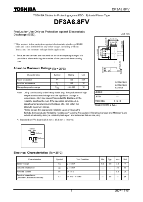 DF3A6.8FV Datasheet PDF Toshiba