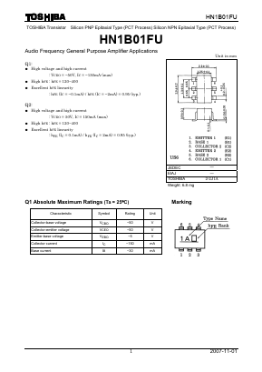 HN1B01F-G Datasheet PDF Toshiba