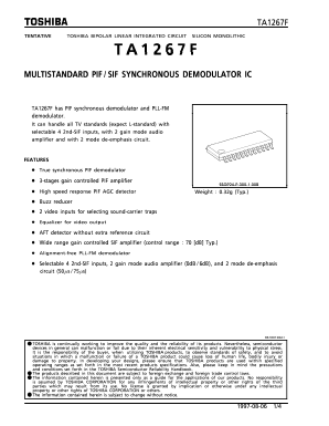 TA1267F Datasheet PDF Toshiba