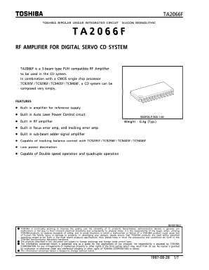 TA2066F Datasheet PDF Toshiba