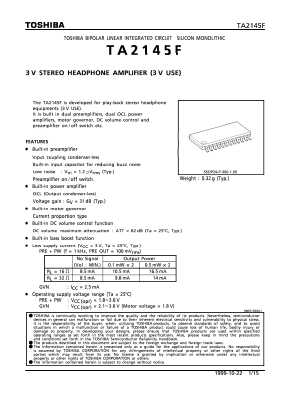 TA2145F Datasheet PDF Toshiba