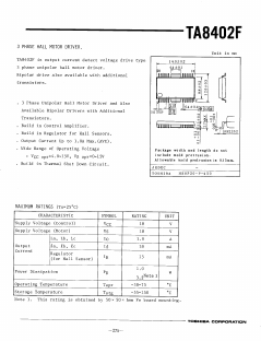 TA8402F Datasheet PDF Toshiba