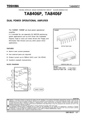TA8406F Datasheet PDF Toshiba