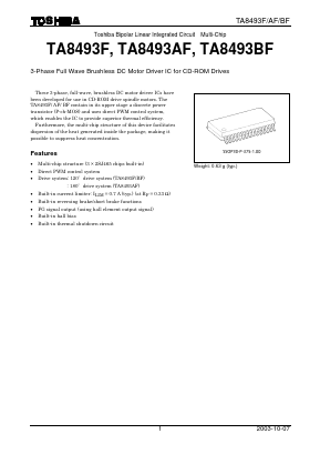 TA8493BF Datasheet PDF Toshiba