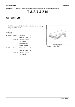 TA8742N Datasheet PDF Toshiba